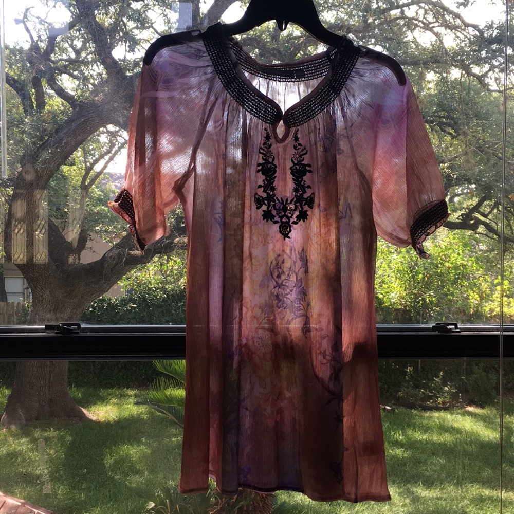 Embroidered top